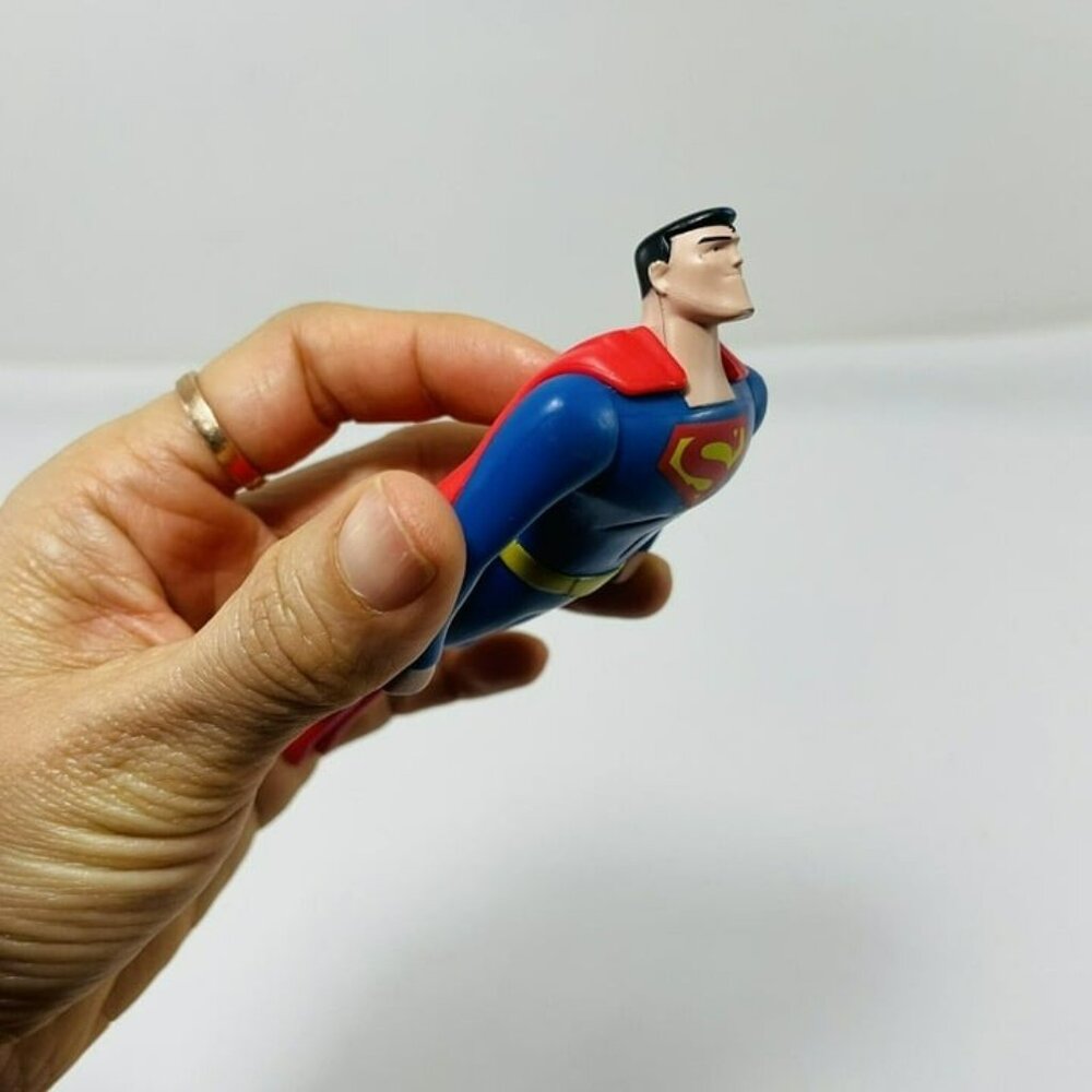 McDonald Dc Comics Superman Action Figure Toy S16 Cake Topper Model Super Hero - Picture 5 of 11